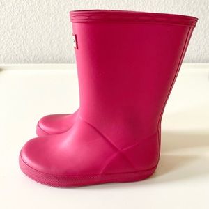 Size 9 HUNTER ORIGINAL KIDS FIRST CLASSIC RAIN BOOT